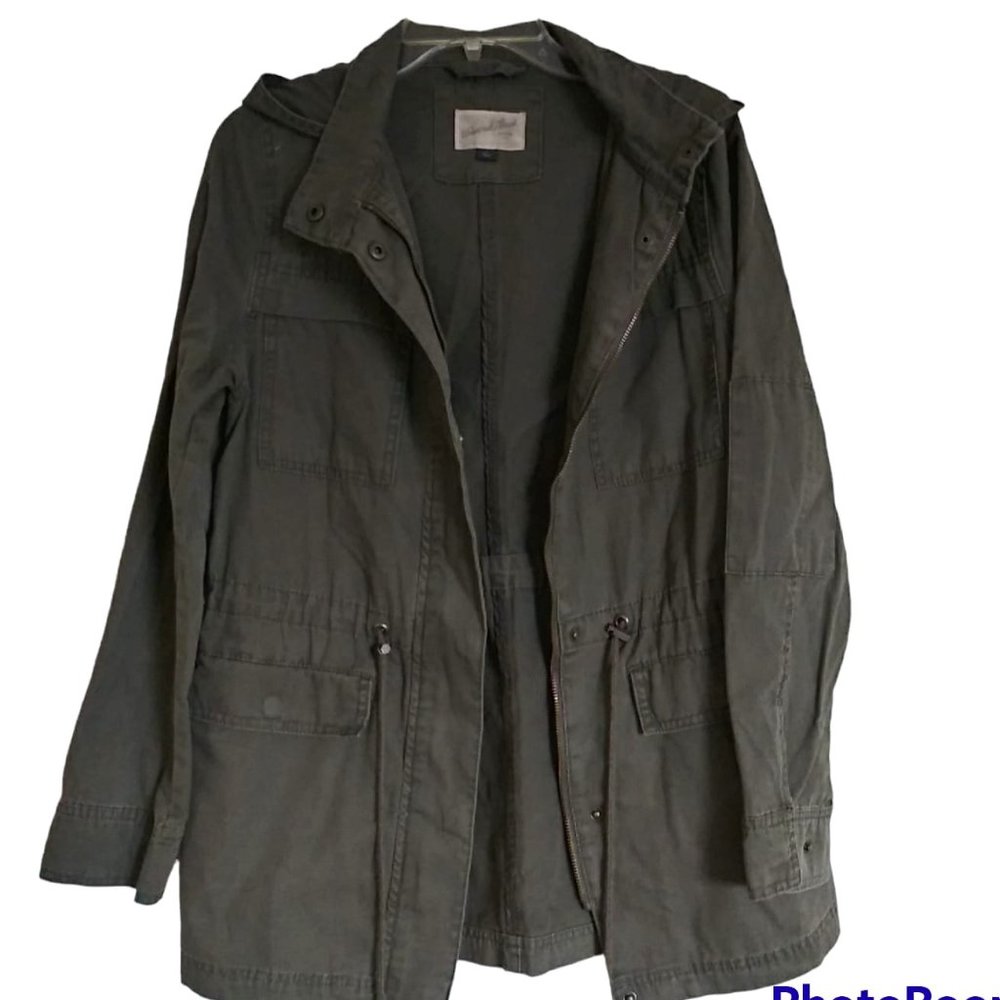 Universal Thread Army Green Hooded utility jacket, Size S